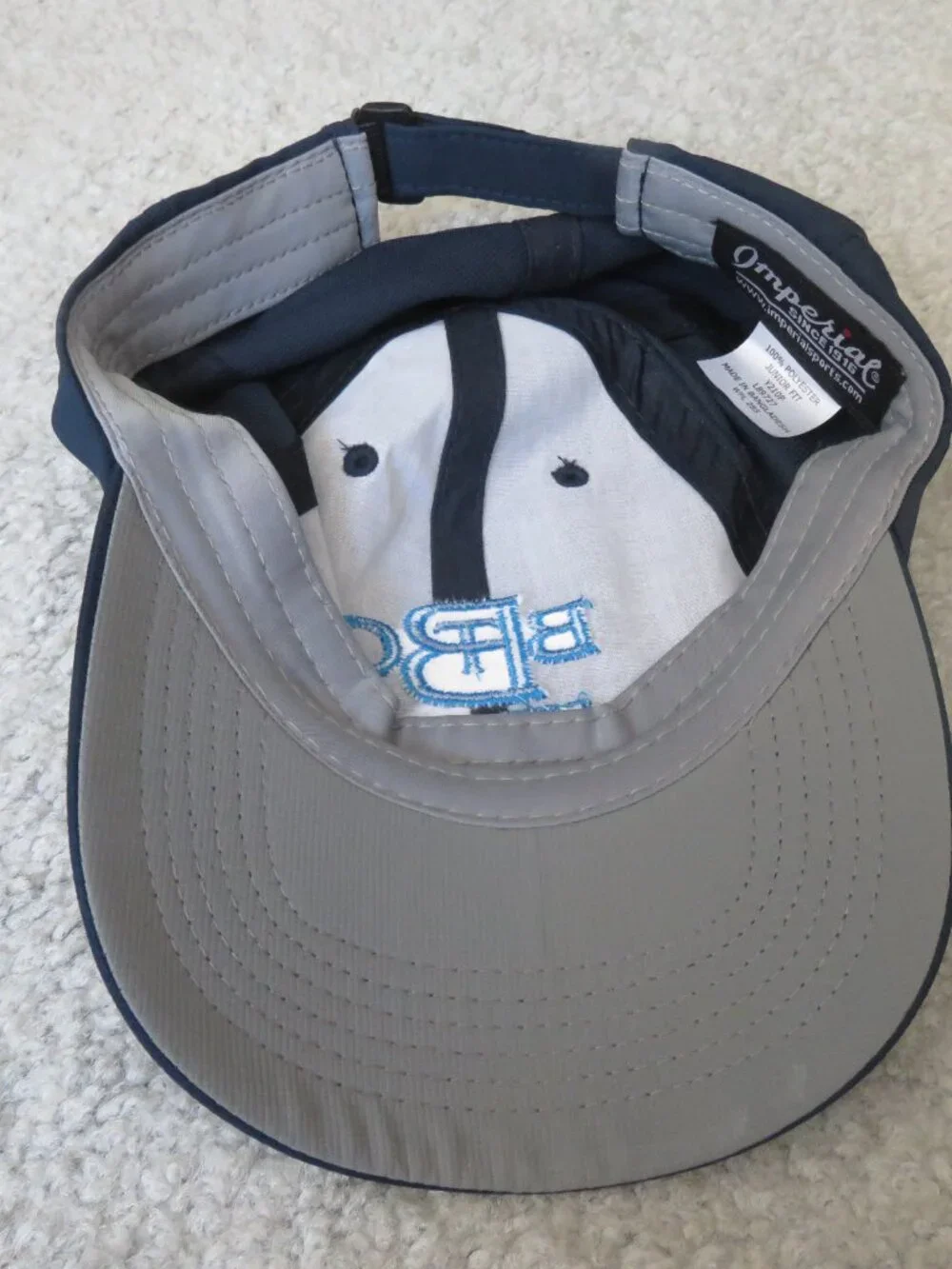 Imperial  Junior Fit Y210P Navy Blue Unisex Baseball Multifunction Sport Cap Hat